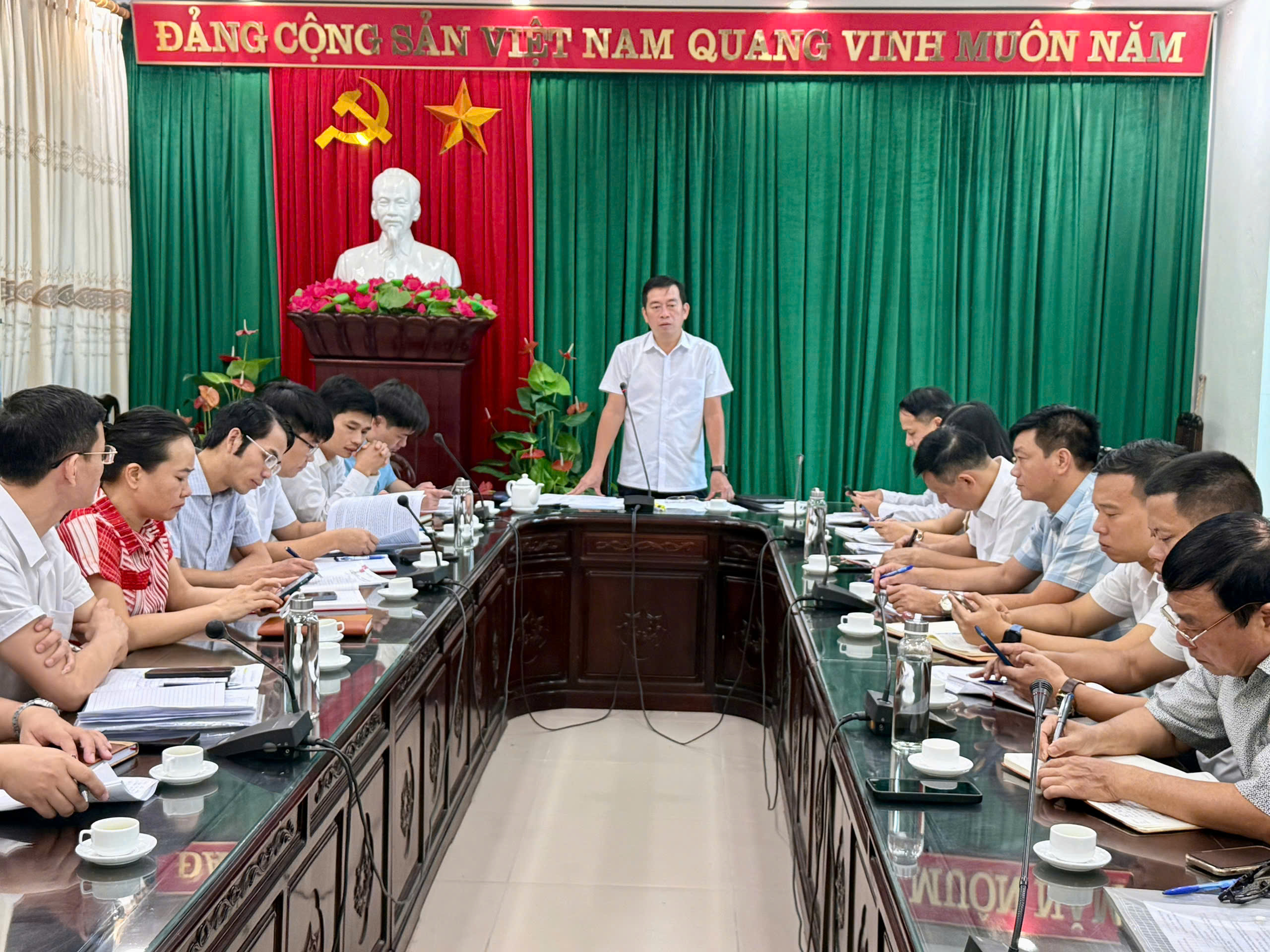Hội nghị đánh giá công tác chuẩn bị tổ chức Đại hội Đảng bộ xã Xuân Trường lần I , Nhiệm kỳ 2025-2030