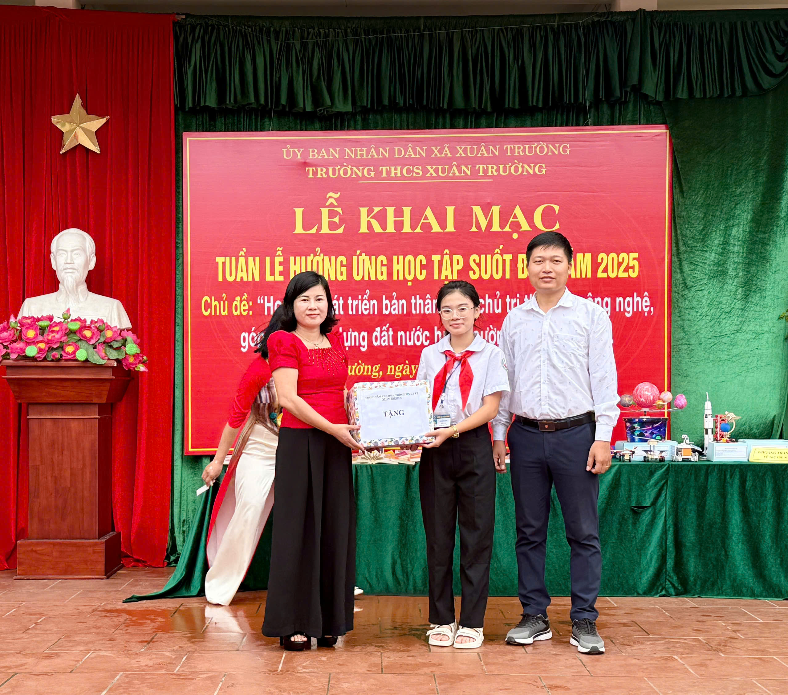 Trường THCS Xuân Trường đã phát động hưởng ứng Tuần lễ học tập suốt đời năm 2025