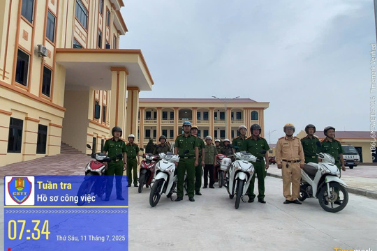 Xuân Trường ra quân giải tỏa, xử lý vi phạm hành lang an toàn giao thông, lập lại trật tự công cộng 