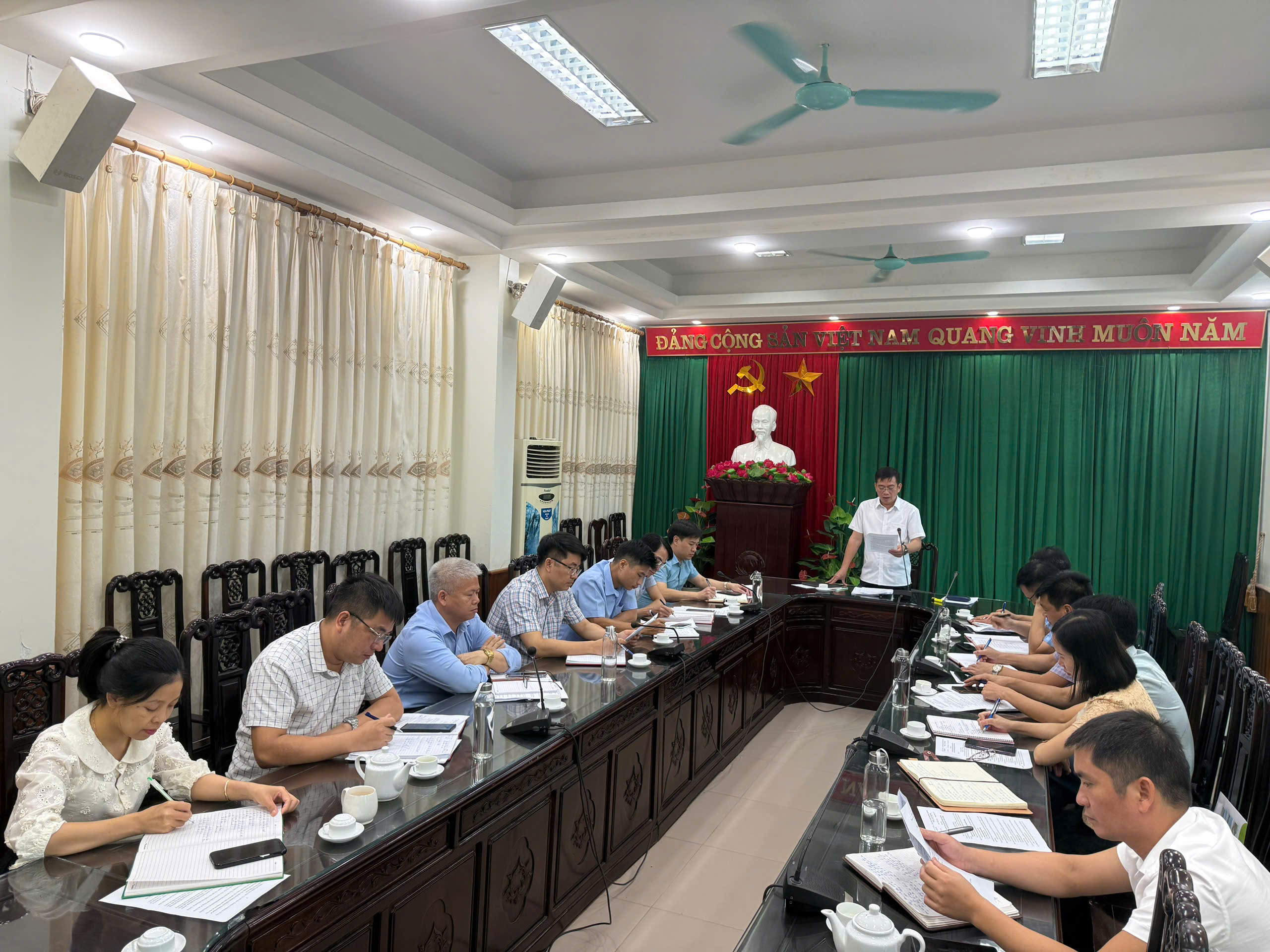 Ban Chỉ đạo giải phóng mặt bằng (GPMB) xã Xuân Trường tổ chức hội nghị nghe báo cáo tình hình, tiến độ thực hiện các dự án trên địa bàn 