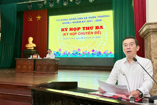 Hội đồng nhân dân xã Xuân Trường thống nhất thông qua Nghị quyết đổi tên các thôn, xóm, tổ dân phố sau sắp xếp đơn vị hành chính ngày 29/8/2025 