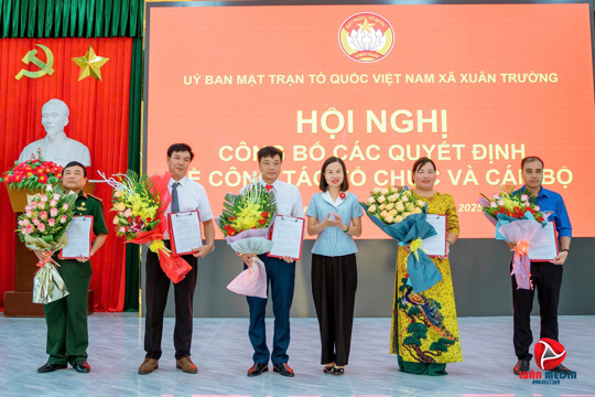 Sáng ngày 28/7/2025, Ủy ban MTTQ Việt Nam xã Xuân Trường công bố các Quyết định về việc thành lập và công nhận các chức danh của Uỷ ban MTTQ xã.